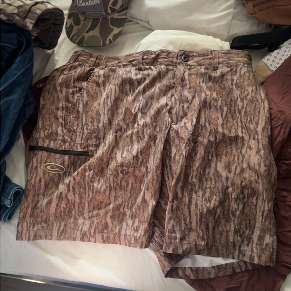 Drake Brown Camo Cargo Shorts